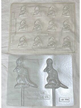 Vintage Dinosaur Chocolate Candy Soap Lollipop Molds T-Rex Intl Leisure East Coa